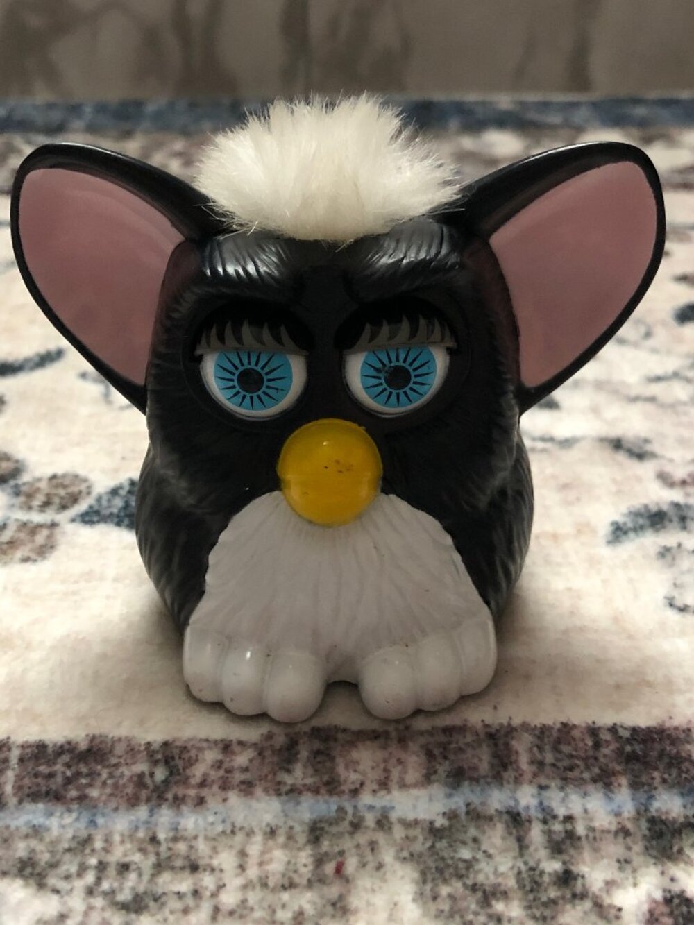 McDonalds 1998 Black White Furby Toy 3”